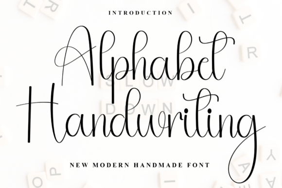 Alphabet Handwriting: A Creative Font for Small Business Branding