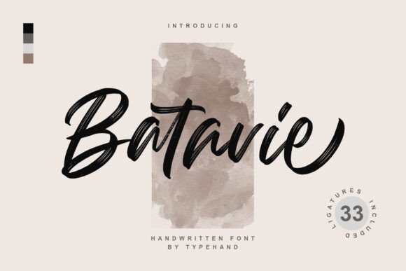 Batavie: The Scratch-Style Handwritten Font for Crafters