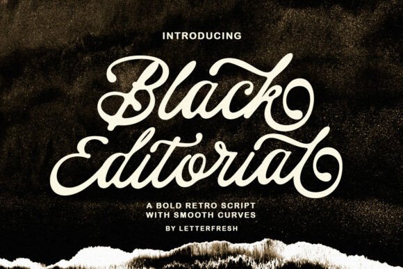 Black Editorial: The Premium Script Amp for Authentic Campaign Typography