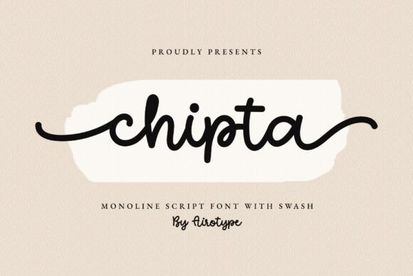 Chipta: A Modern Script Font for Editorial and Brand Identity