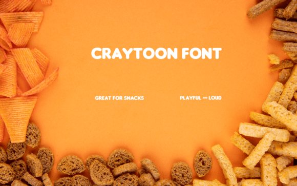 Craytoon Typeface: The Playful Font for Wacky Handmade Products