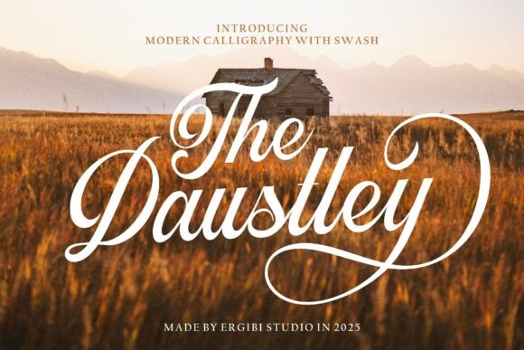 Daustley: The Modern Script Typeface for Editorial Design
