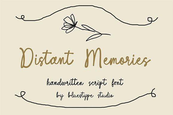 Distant Memories: A Handwritten Typeface for Editorial Design
