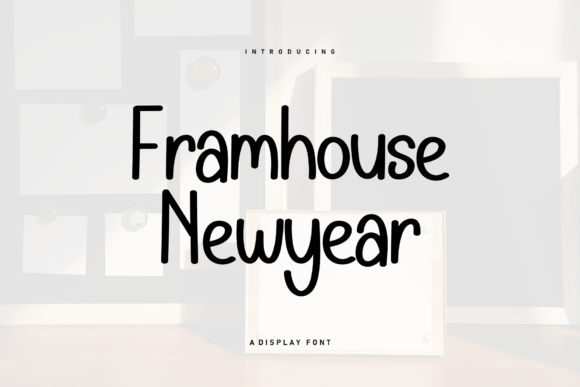 Framhouse Newyear: The Handwritten Typeface for Warm Brand Identities