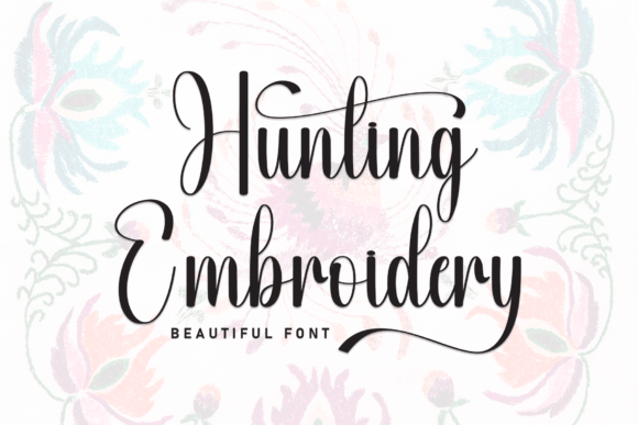 Hunting Embroidery: A Premium Script Typeface for Modern Web Design