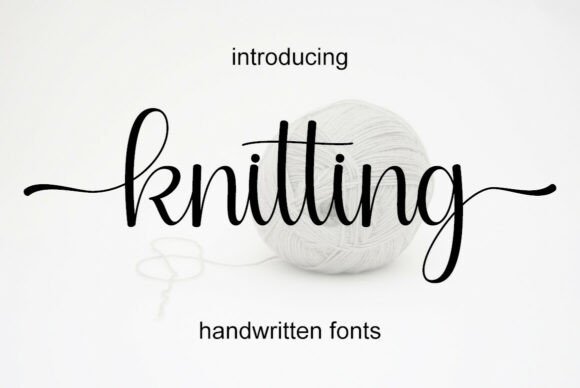 Knitting: A Script Font for Polished Digital Branding