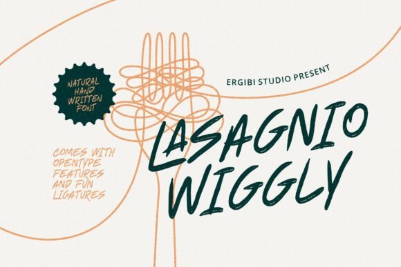 Lasagnio Wiggly: The Creative Font for Authentic Brand Identity