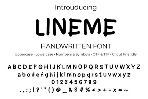 Lineme: The Perfect Handwritten Font for Your Craft Shop