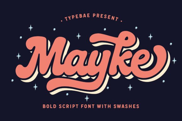 Mayke Regular: The Bold Script Font for Standout Branding