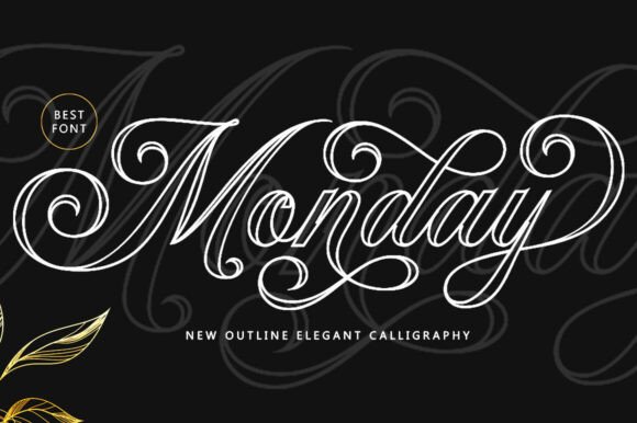 Monday Outline Font Review