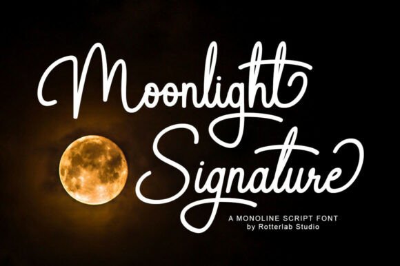 Moolight Signature: Elevating Brand Identity with Elegant Script Typography