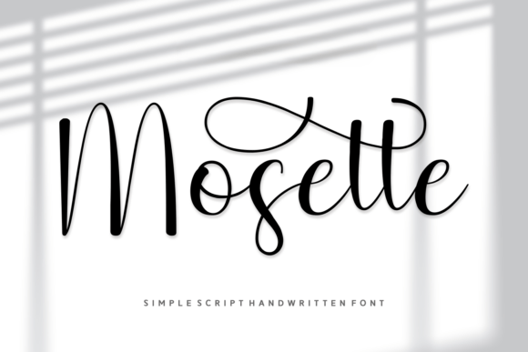 Mosette: A Handwritten Script Font for Elegant Editorial Design