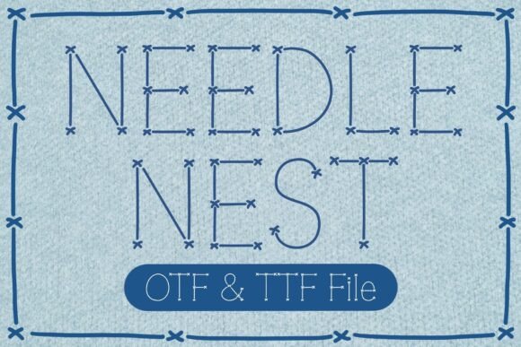 Needle Nest: A Hand-Crafted Typeface for Cozy Brand Identity