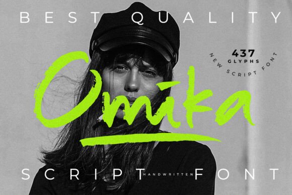 Omika: A Bold Script Typeface for Modern Web Design