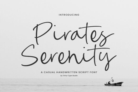Pirates Serenity: A Handwritten Script for Calm Editorial Design