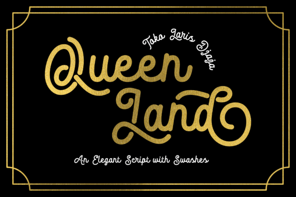 Queen Land Typeface: Elevating Brand Identity with Elegant Script Design