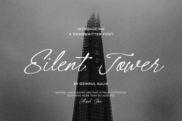 Silent Tower: The Handwritten Typeface That Elevates Your Craft Brand