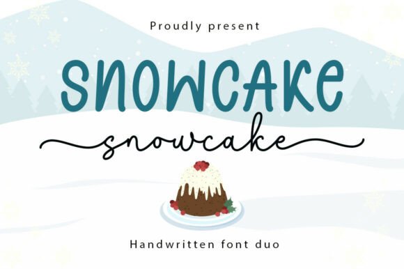 Snowcake Duo: The Perfect Handwritten Typeface for Seasonal Craft Brands