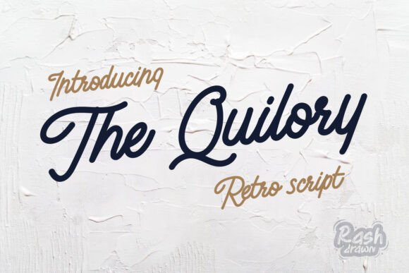 The Quilory: A Retro Script Font for Handmade Branding