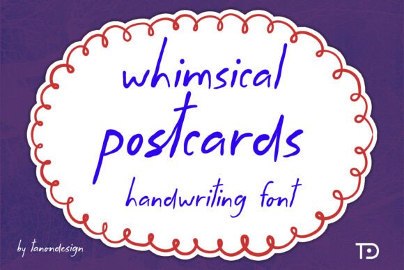 Whimsical Postcards: The Handwritten Typeface That Transforms Small Business Branding