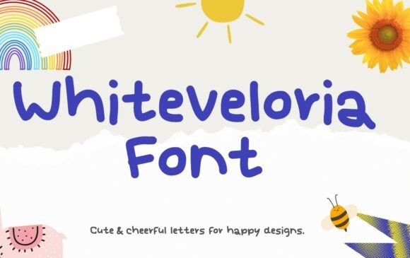 Whiteveloria: The Playful Typeface for Handmade Crafts