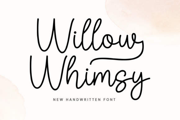 Willow Whimsy: A Modern Handwritten Typeface for Digital Branding